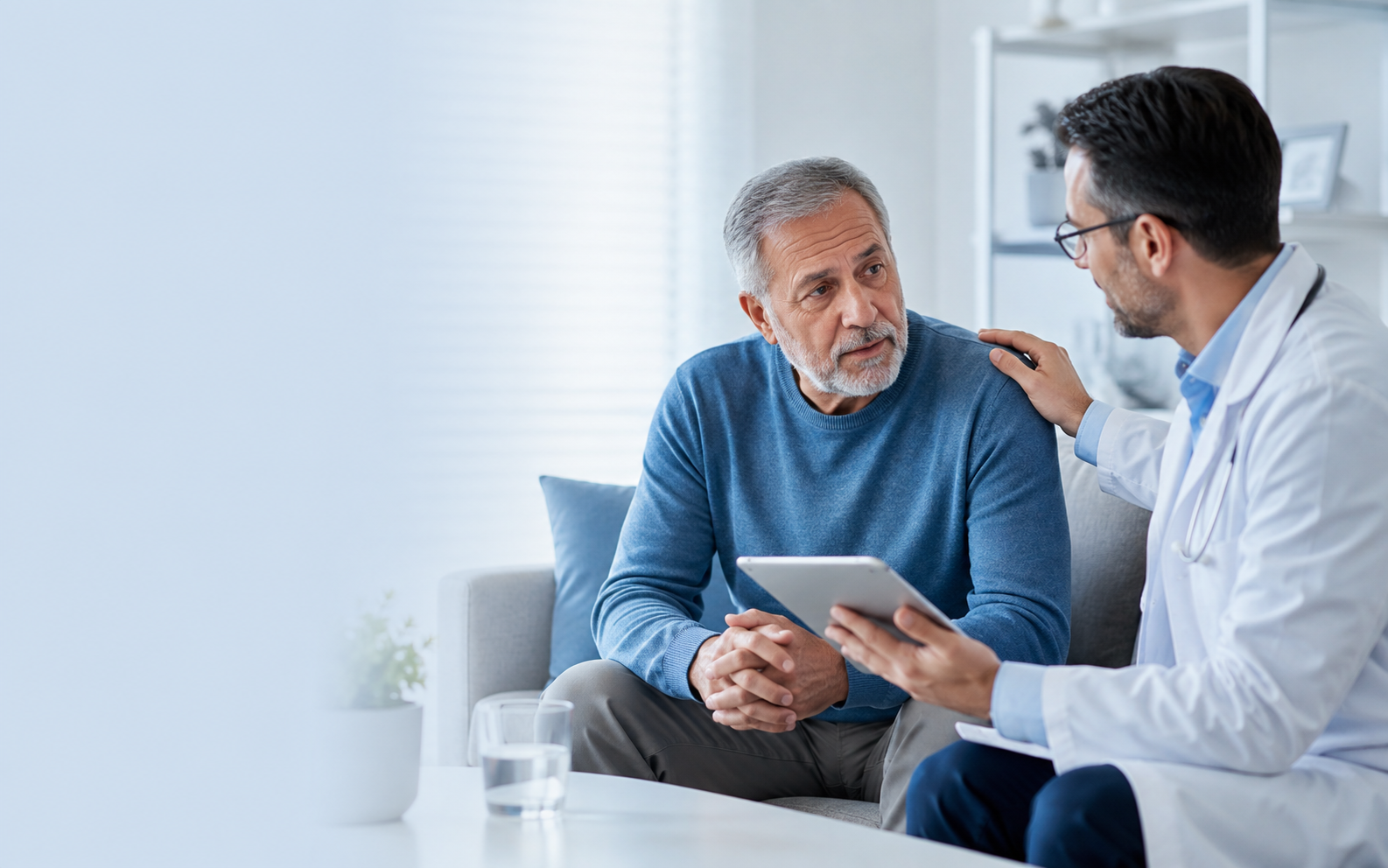 A consultation about enlarged prostate symptoms