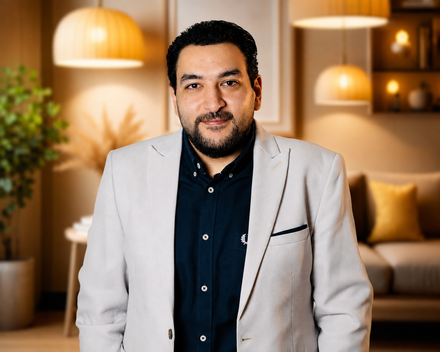 Dr Mohamed El-Zohairy in his white medical coat